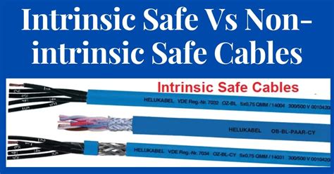 non intrinsic safe cables